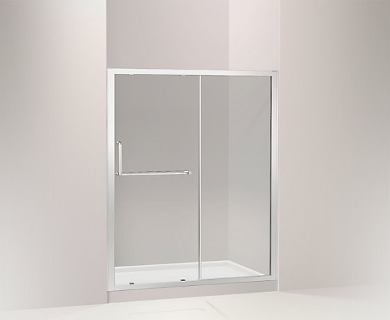  SKYLINE詩樂移門淋浴房,一字型(一扇固定玻璃 一扇門玻璃)